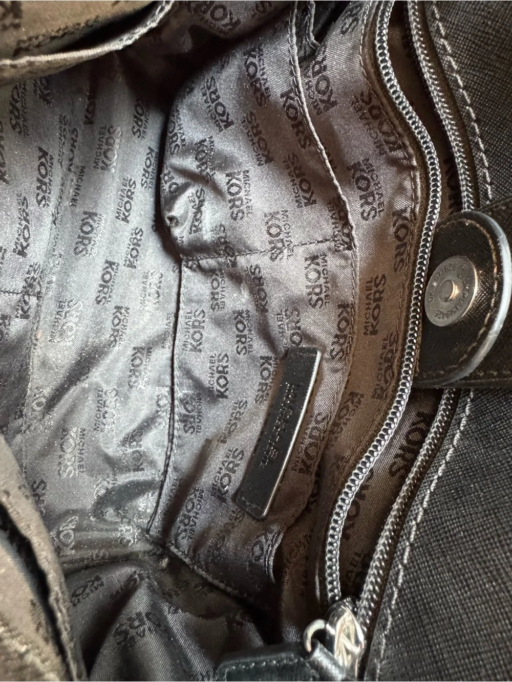 Michael Kors Selma Silver Studded Purse Convertible Crossbody